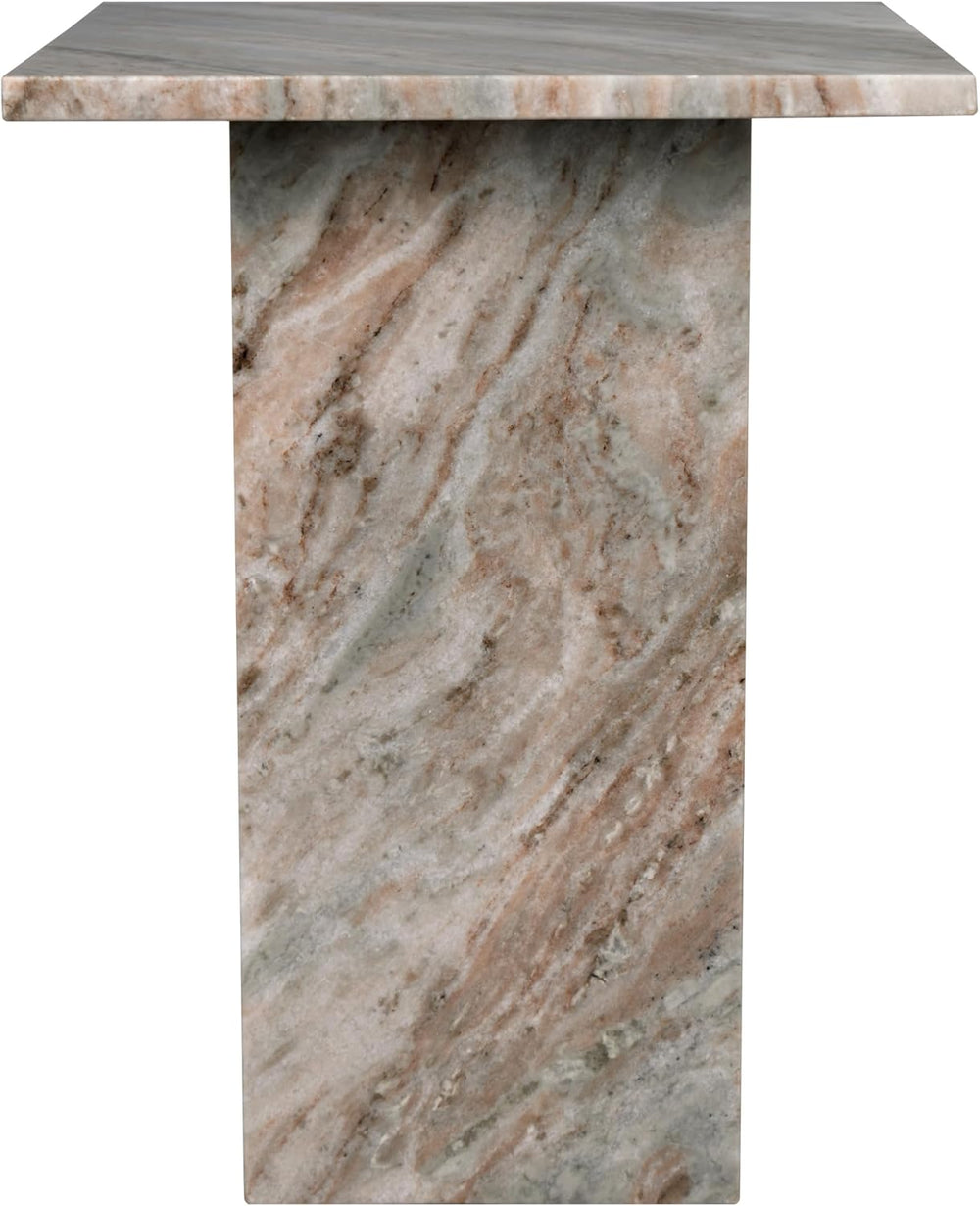Eyely BTM1104A Thorne 18.5" Contemporary Natural Marble Handmade T-Shape...