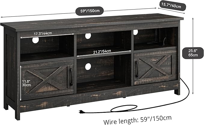 YITAHOME TV Stand for 65 Inch TVs, Entertainment Center with Storage Cabinets...