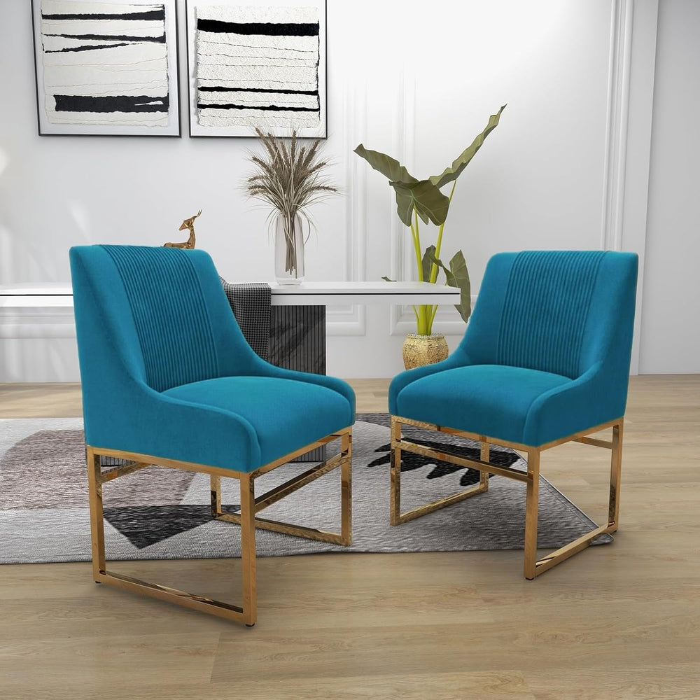 Kitchen & Dining Room Chairs Set of 2 Mid Century Modern Dining Chairs Up...