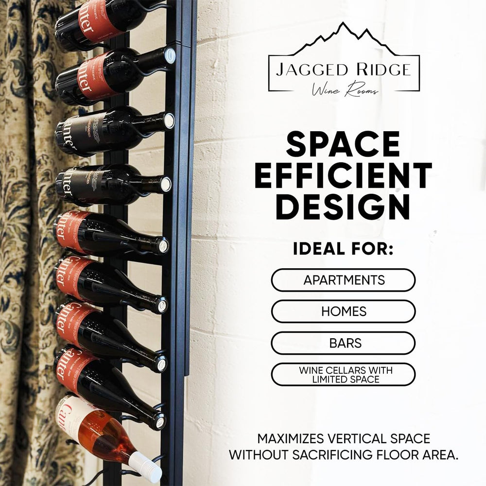 Jagged Ridge Floor-to-Ceiling Wine Rack Bundle 48 Bottles – (1) Floor-to-Ceil...