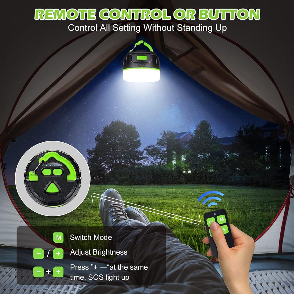 Sinvitron LED Camping Lantern Rechargeable with Remote Control - 1000LM 150H ...