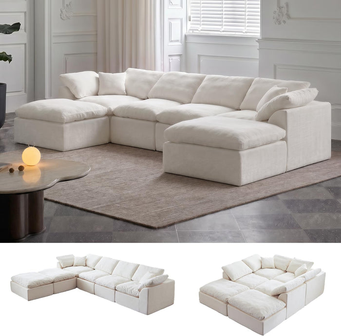 139"Cloud Couch Sectional, Boneless Modular Sofa for Living Room