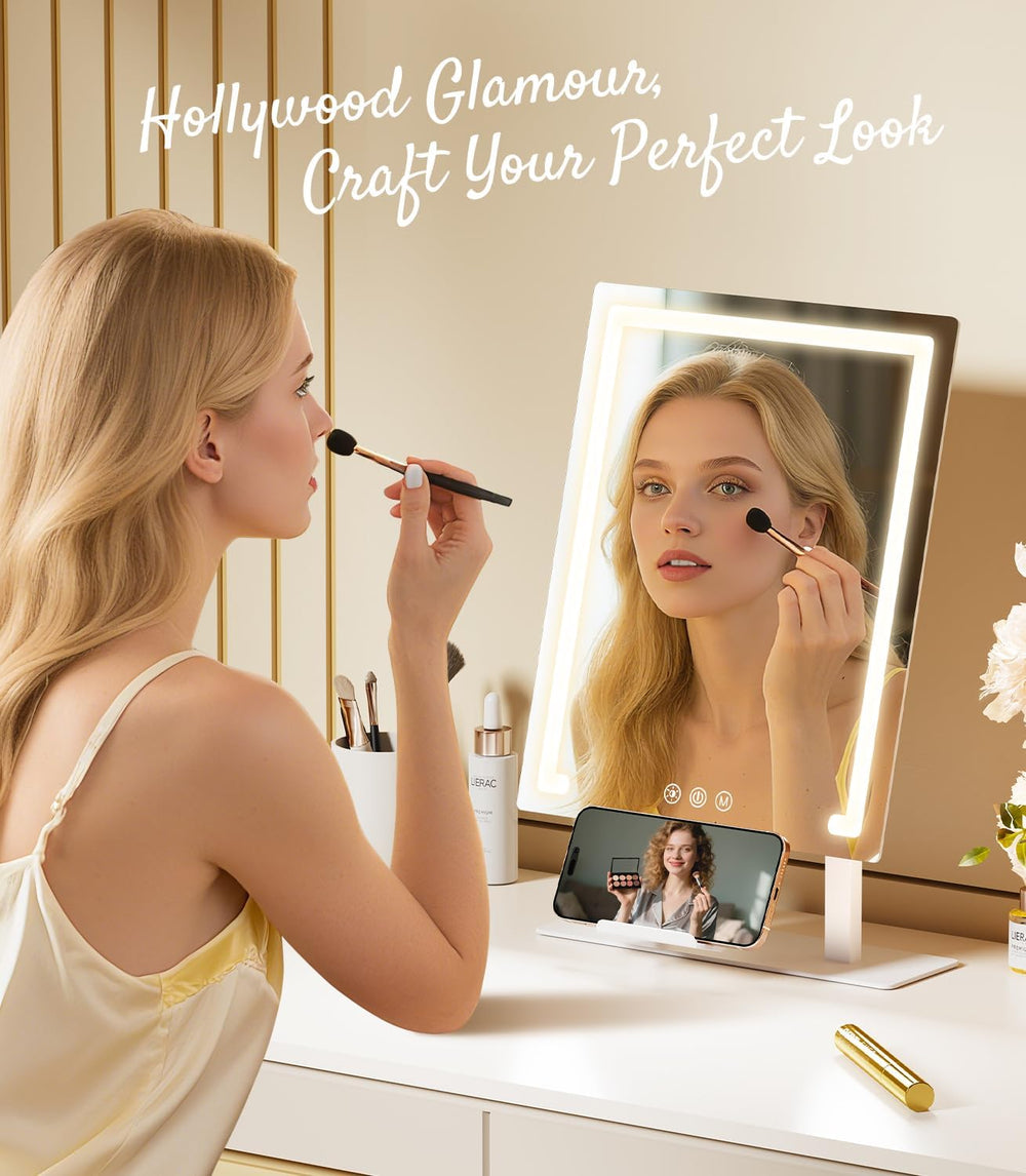Gospire Hollywood Lighted Makeup Mirror, 4000mAh Rechargeable, 11โx16.8โ