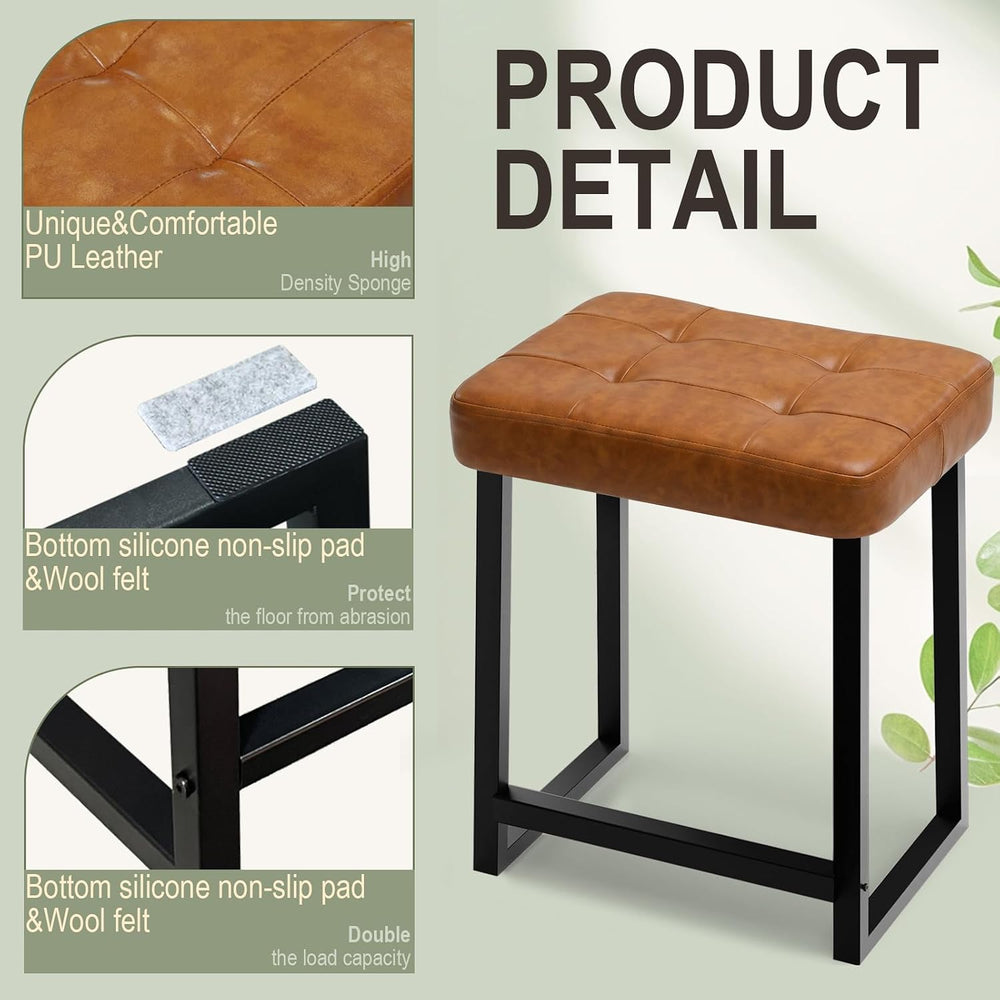 Vanity Bar Stool Chair, Makeup Stool Counter Height Stools,Small Ottoman Foot...