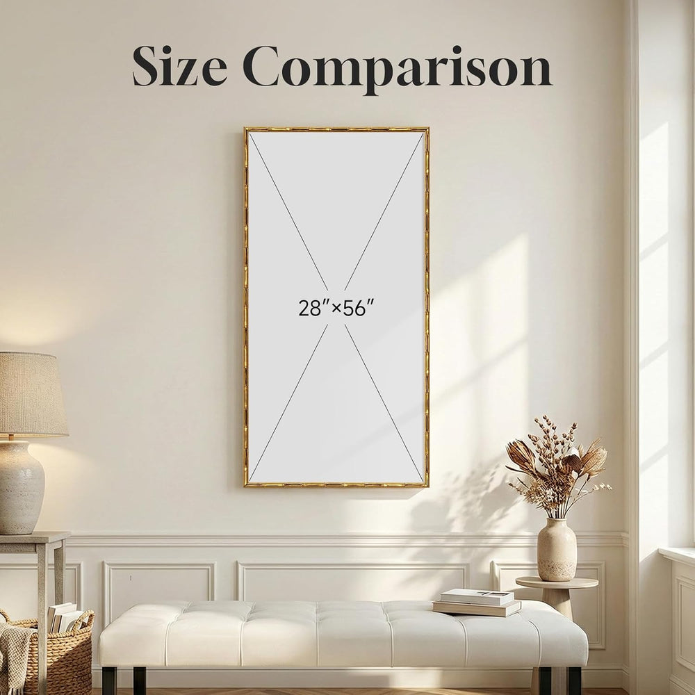 Large Vintage Gold Framed Chinoiserie Wall Art for Living Room, 60x30 Inch