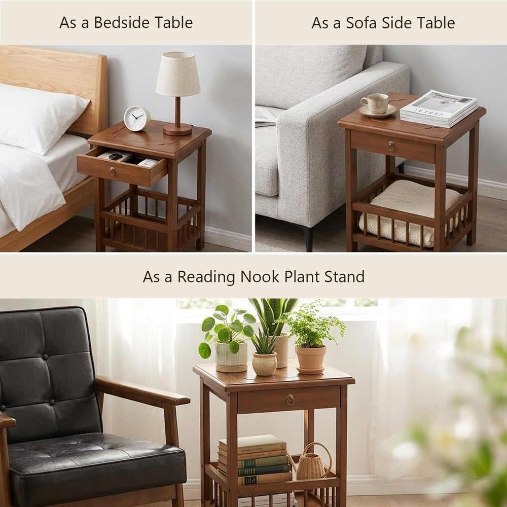 YUNMUARY-End Tables Living Room,Sofa Table, Farmhouse Side Table with Drawers...