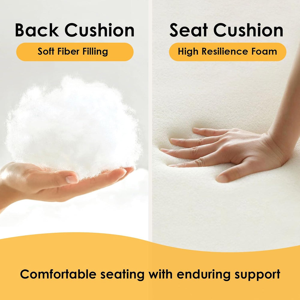 Outdoor High Back Chair Cushion, 2 Pack 44x21 inches Patio Chair Cushions Wat...