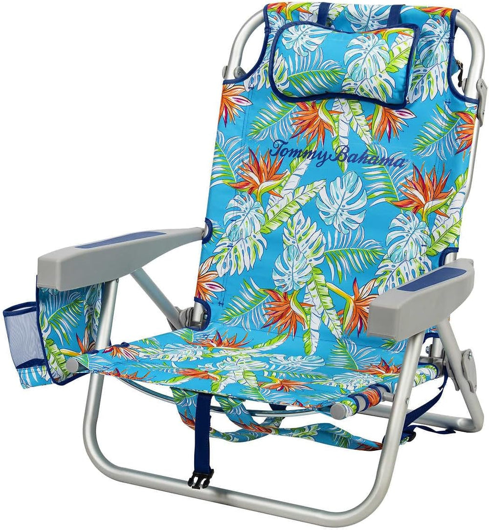 Tommy Bahama 2 Pack Backpack Beach Chair 5 Position Chair, Including Lay Flat...
