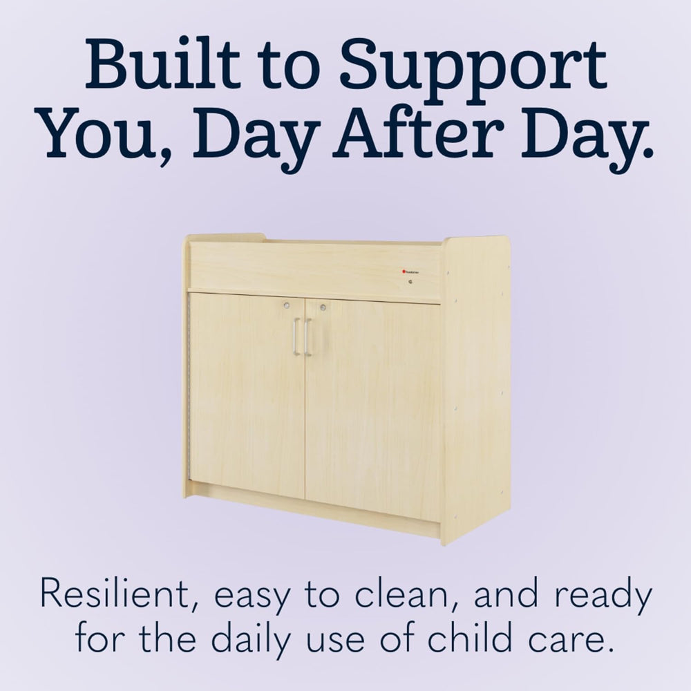 Foundations SafeSwing Daycare Changing Table, Formerly SafetyCraft, Natural