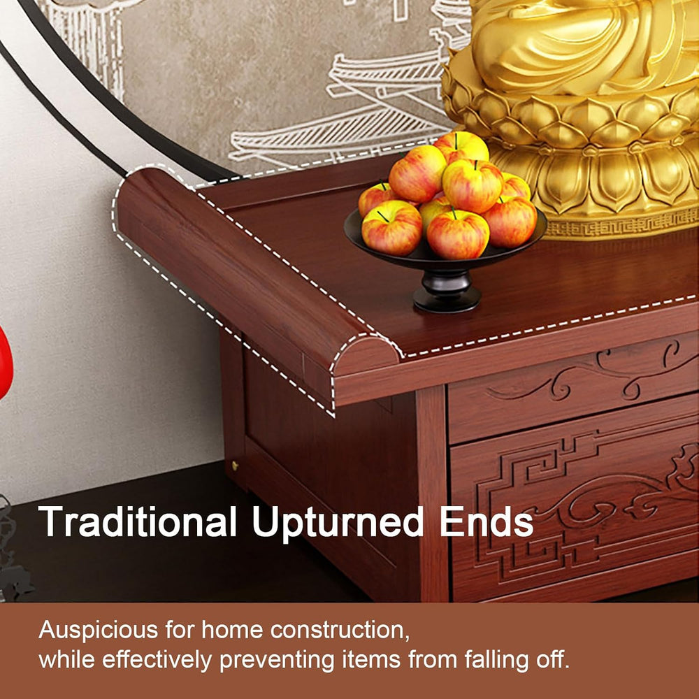 Altar Table Personal Meditation Shrine Buddhist Altar Table Retro Chinese Sty...