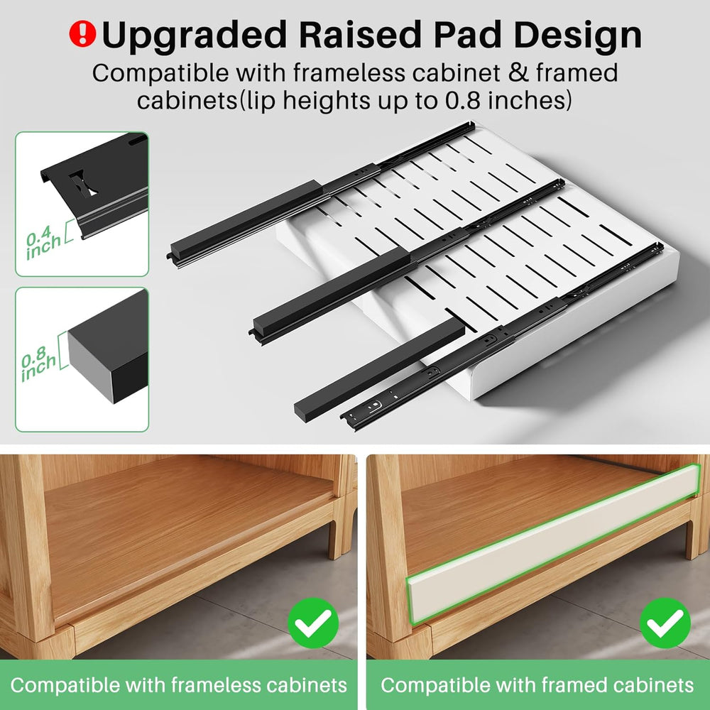 Kitstorack Pull out Cabinet Organizer, Expandable(12"-20") Heavy Du...