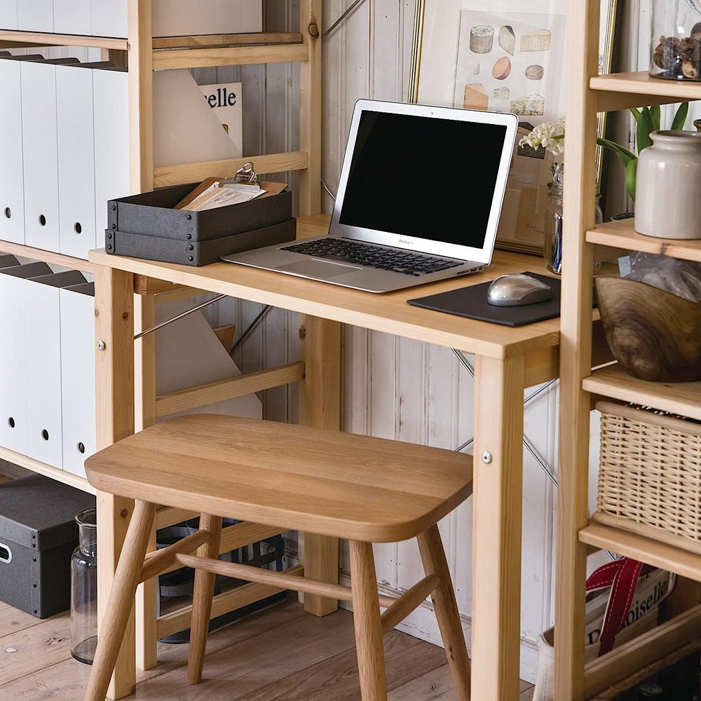 MUJI 18499441 Folding Pine Wood Table, (W x D x H): 31.5 x 19.7 x 27.6 inches...