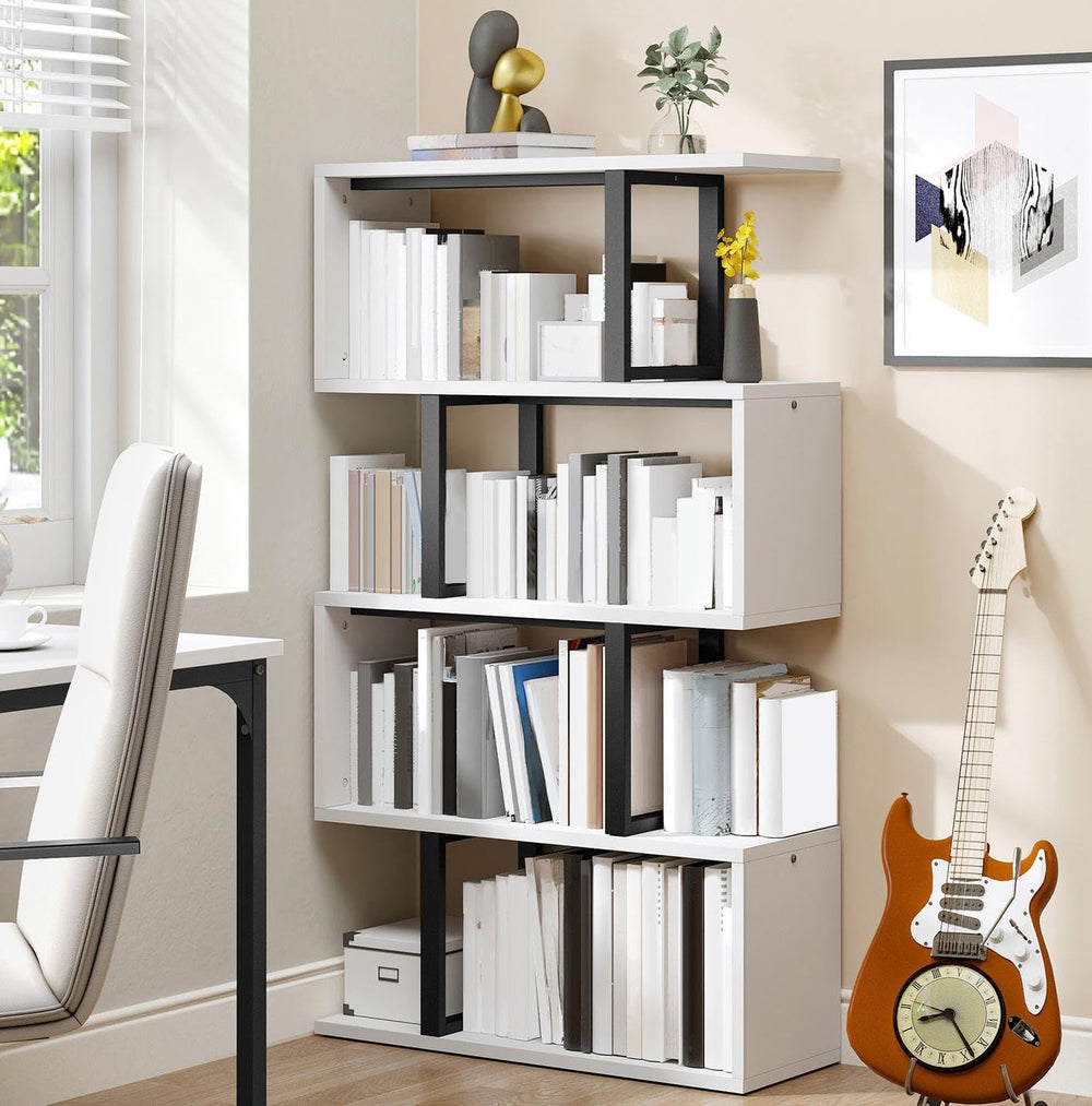 DWVO 5-Tier Geometric Bookshelf