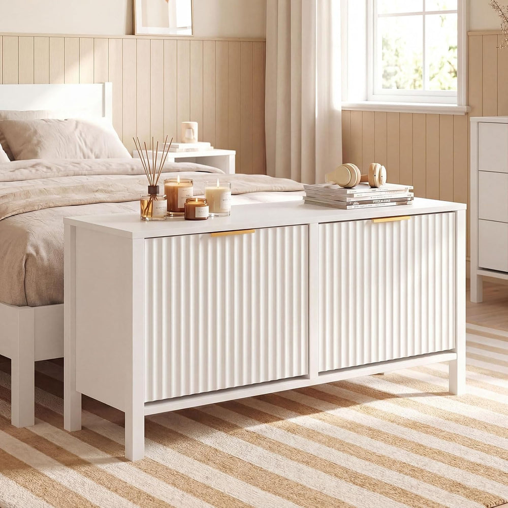 Giantex Shoe Storage Bench with 2 Flip Drawers, Wooden Entryway Bench with St...
