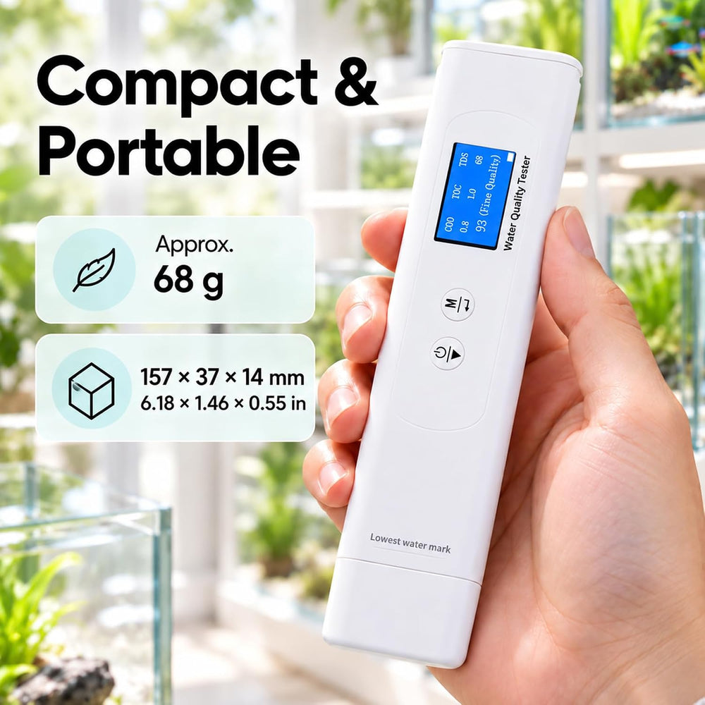 Water Quality Tester for Drinking Water, Portable 6-in-1 TDS Meter TOC, COD, ...