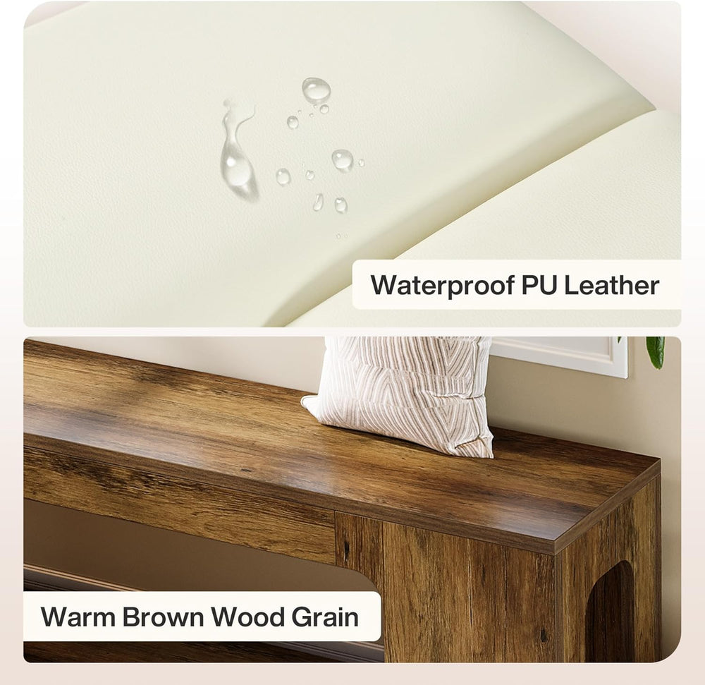 Tribesigns L Shaped Corner Bench, 47.24" Farmhouse Breakfast Nook Bench ...