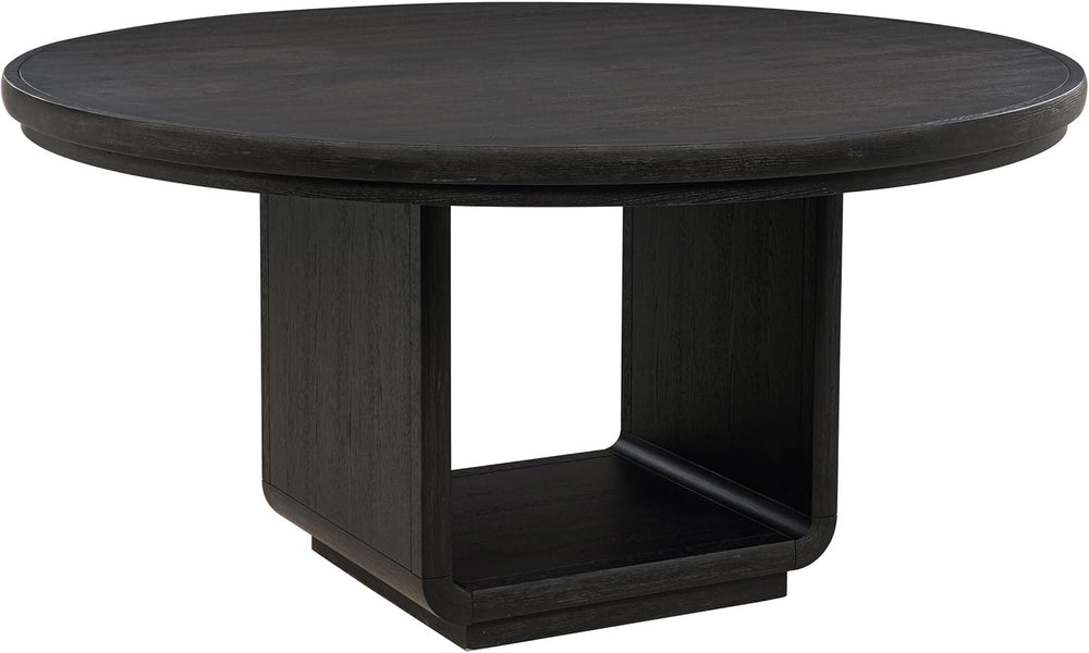 Coaster Home Furnishings - Leandro - Wood - Round Dining Table with Pedestal ...