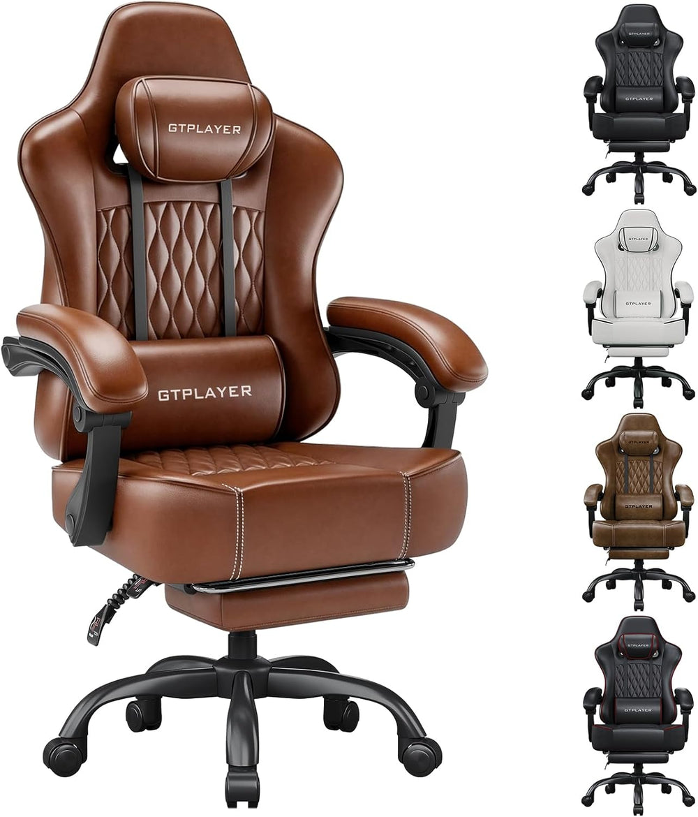 GTPLAYER Big and Tall Gaming Chair with Footrest, Ergonomic Office Desk Chair...