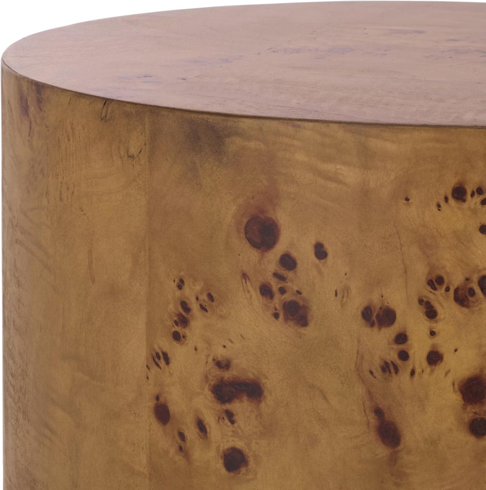 SAFAVIEH Home Collection - Siya Natural Brown Accent Table, Round Drum Side T...
