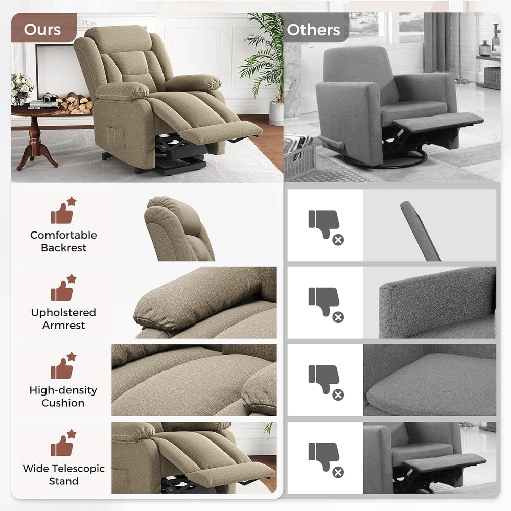 Amopatio Lift Recliner Chair for Elderly Upgraded Reclining Chairs Indoor Lou...