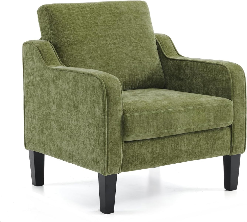 VINGLI Accent Chair for Living Room Chairs Olive Green Reading Chair for Bedr...
