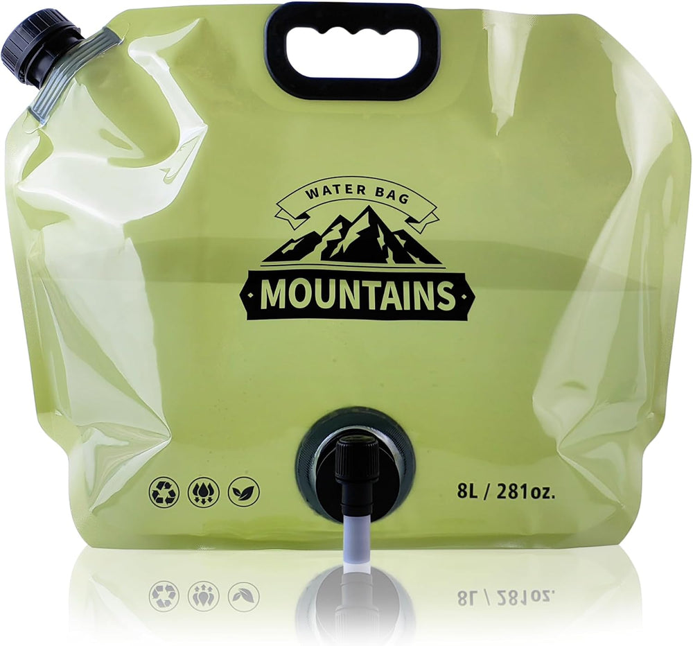 Water Jug Camping 2.1 Gallon Collapsible with Spigot, BPA Free Portable Water...