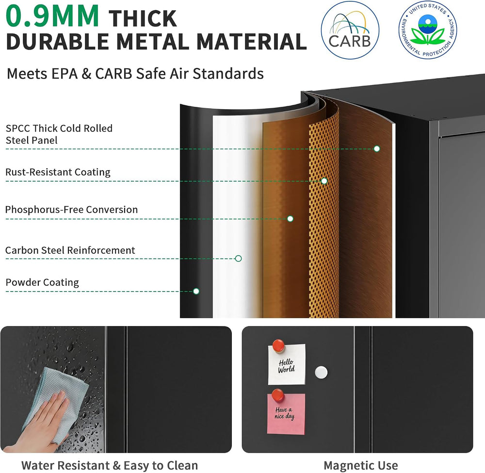 Metal Garage Storage Cabinet, Durable Metal Storage Solution