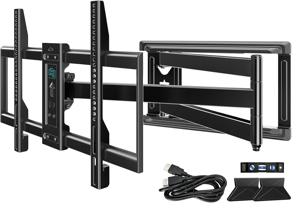 HCMOUNTING Long Arm Full Motion Corner TV Wall Mount for 32–80” TVs | Decorat...