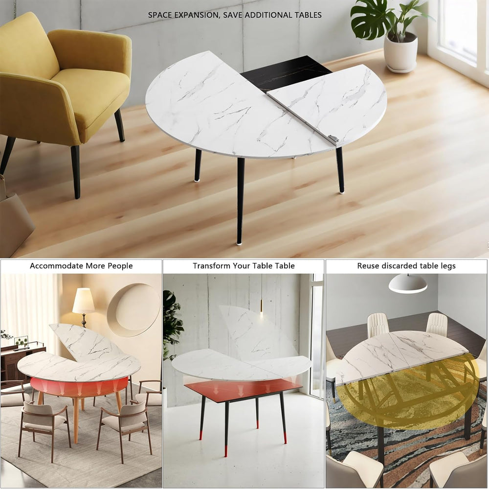Big Foldable Round Table Tops only Extender, Large Round Folding Tabletop Ext...