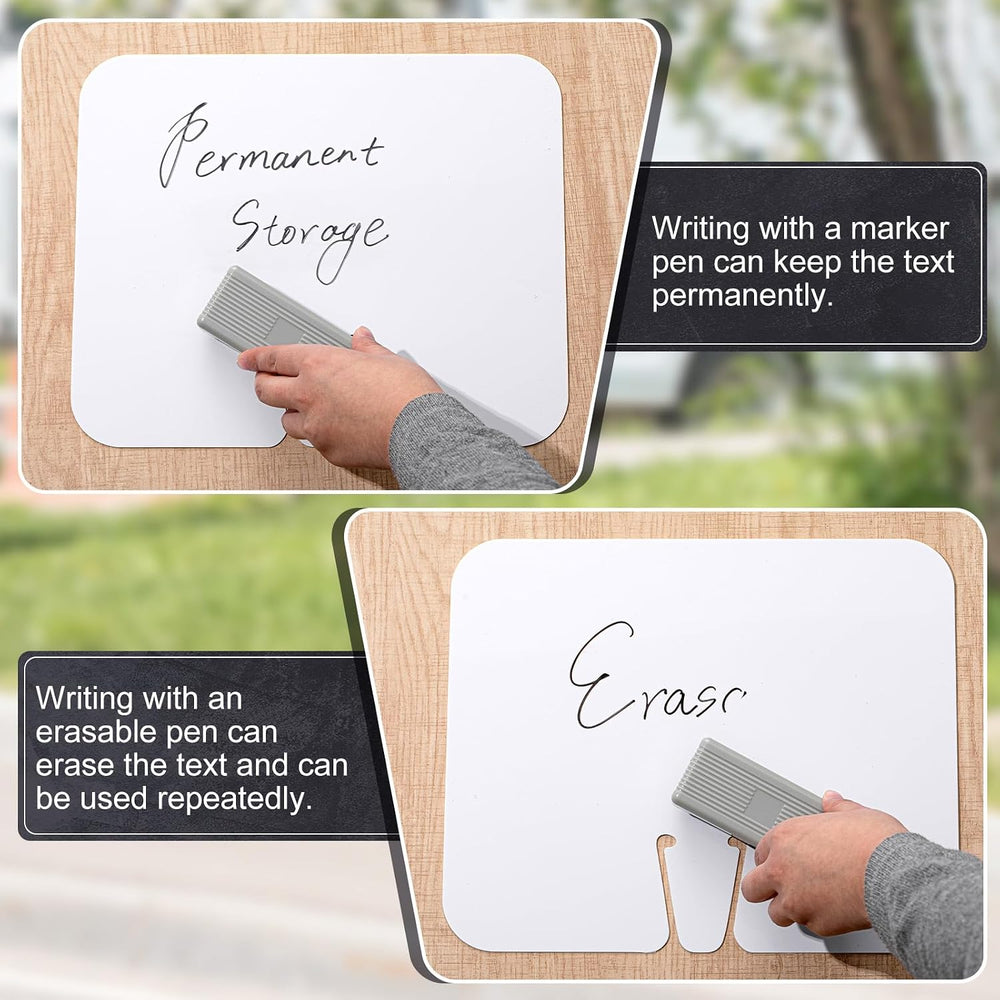 Geetery 12 Pcs Blank Traffic Cone Signs, 10.4"x12.6" Write-on Sign,...