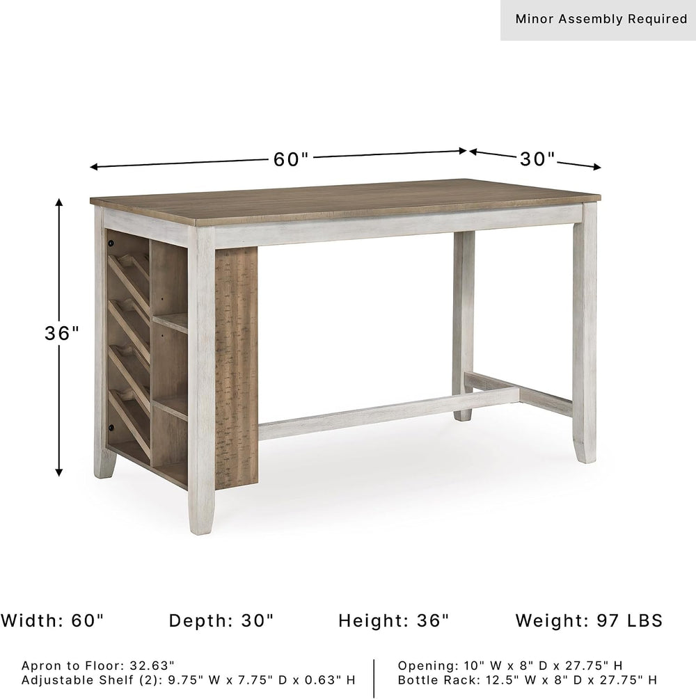 Signature Design by Ashley Skempton Counter Height Dining Table, 60 in