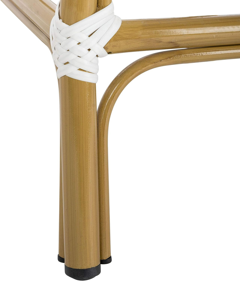 Safavieh PAT4019A Collection Gresley Navy and White Indoor/Outdoor Stacking F...
