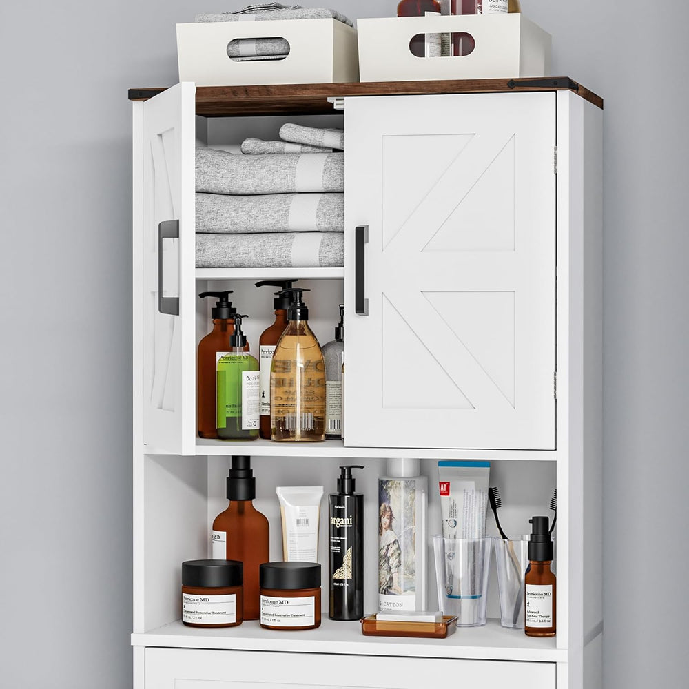 Bigbiglife Farmhouse Kitchen Pantry Cabinet, 67" Tall Kitchen Storage Ca...