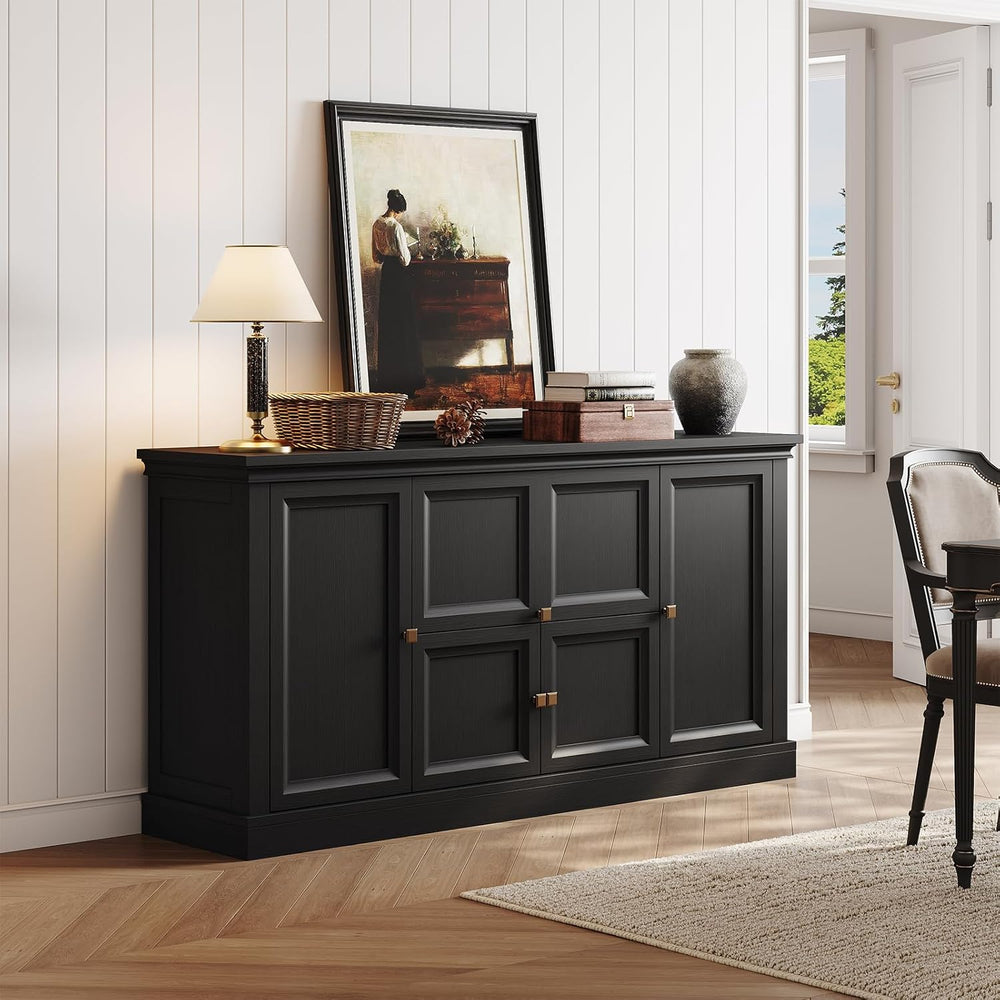 ONBRILL 63" Large Buffet Cabinet with Storage, Farmhouse Sideboard Cabin...