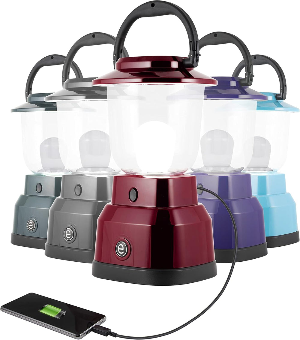 Enbrighten LED Large Camping Lantern, Battery Powered, USB Charging, 800 Lume...