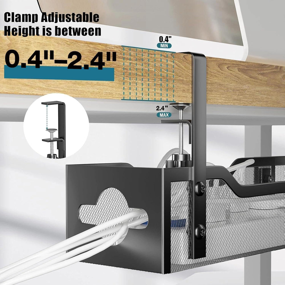 Under Desk Cable Management Tray 32'', Cable Management Under Desk No...