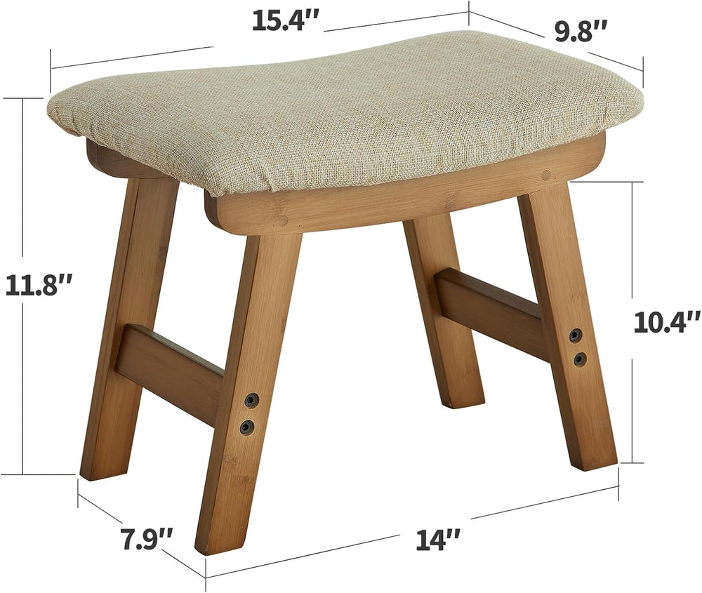 Foot Stool Ottoman Foot Rest Under Desk,Small Stool for Living Room, Bedroom ...