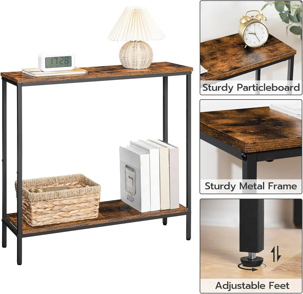 HOOBRO 29.5" L Narrow Console Table, 8.7" D Small Entryway Table | ...