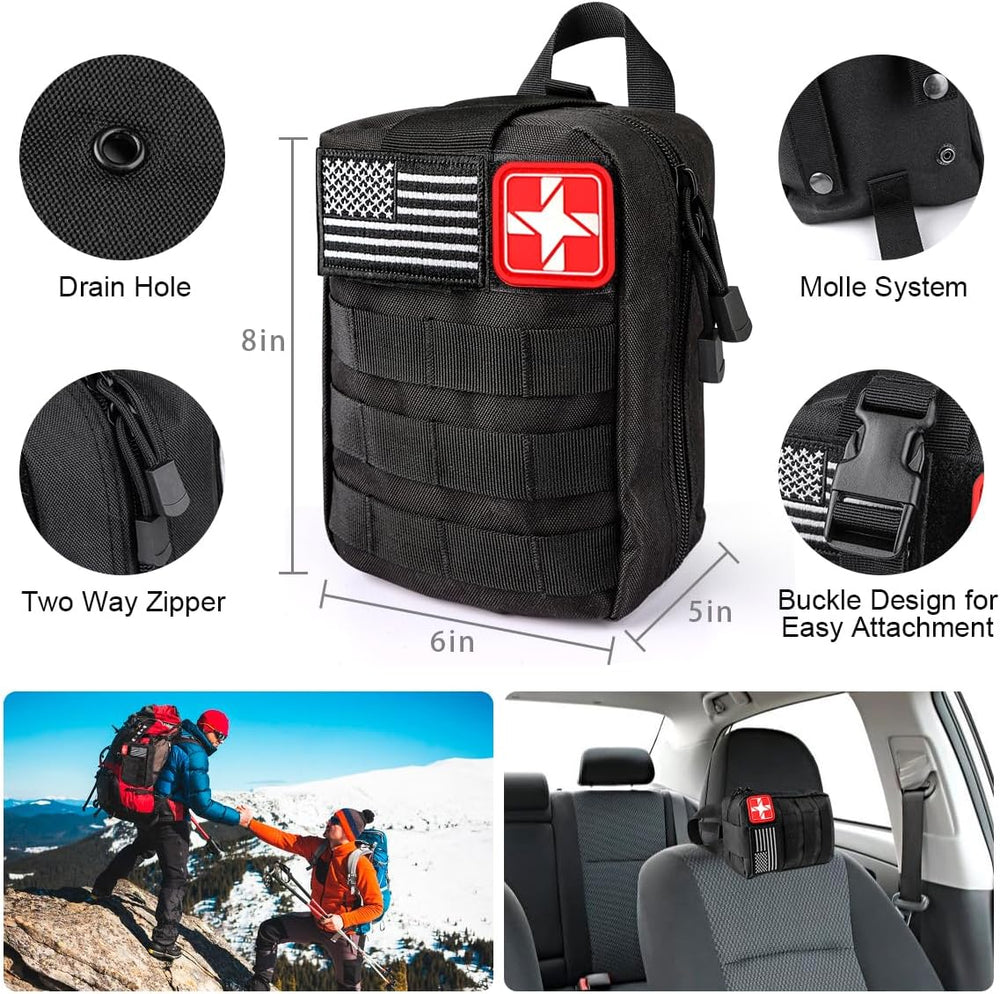 Survival Kit, 251 Pcs Survival Gear Emergency Supplies First Aid Kit