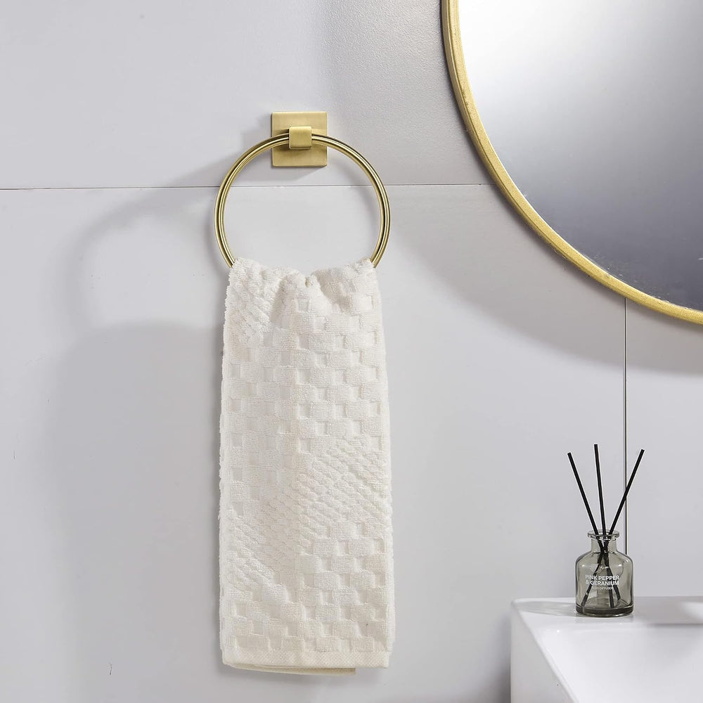 BigBig Home Gold Toilet Paper Holder Towel Ring, Brushed Gold Hand Towel Hold...