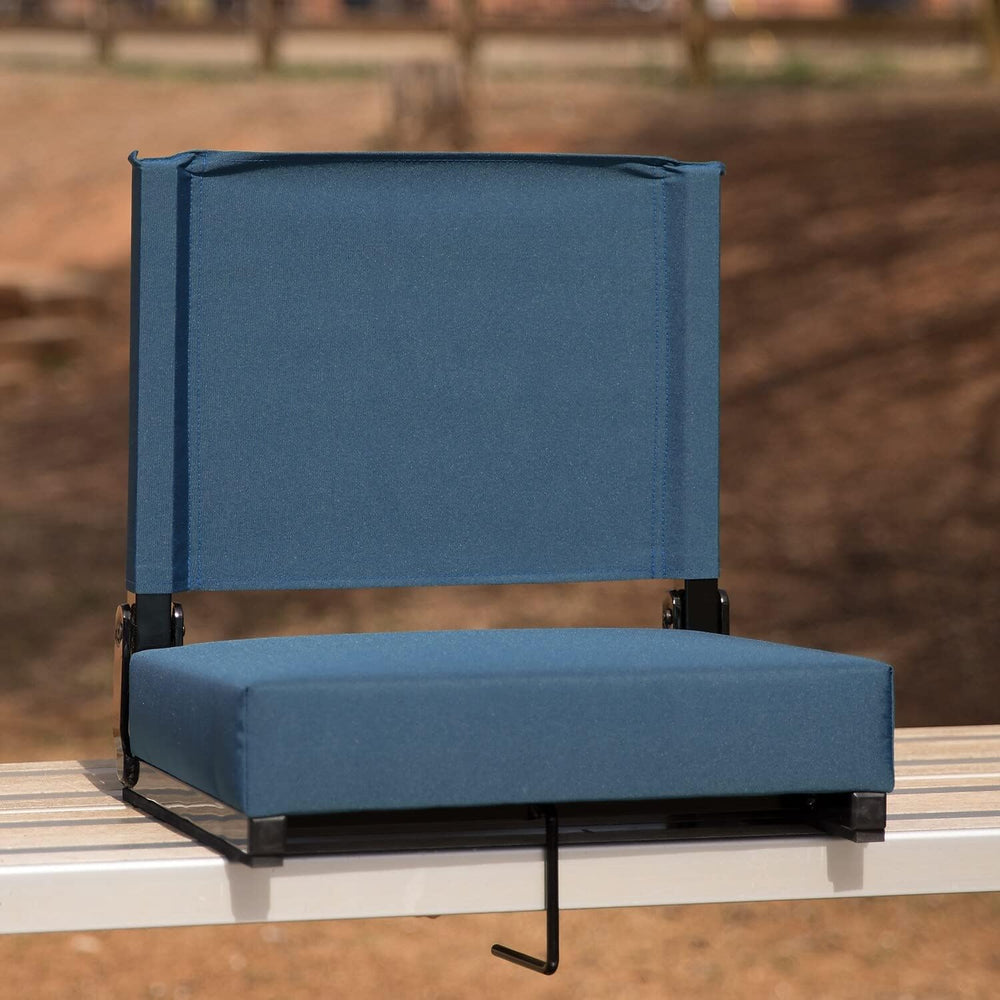 Flash Furniture Grandstand Portable Stadium Seat for Bleachers or Benches, Fo...