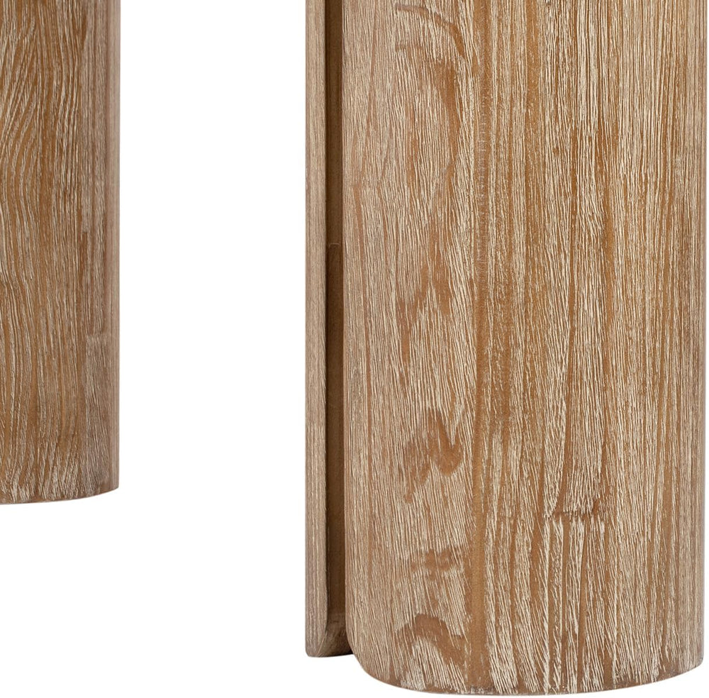 Jennifer Taylor Home Sonoma 72" Reclaimed Pine Split-Pillar Console Tabl...