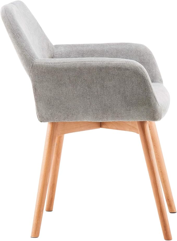 Desk Chair No Wheels Comfy Accent Chair for Living Dining Room Bedroom Vanity...