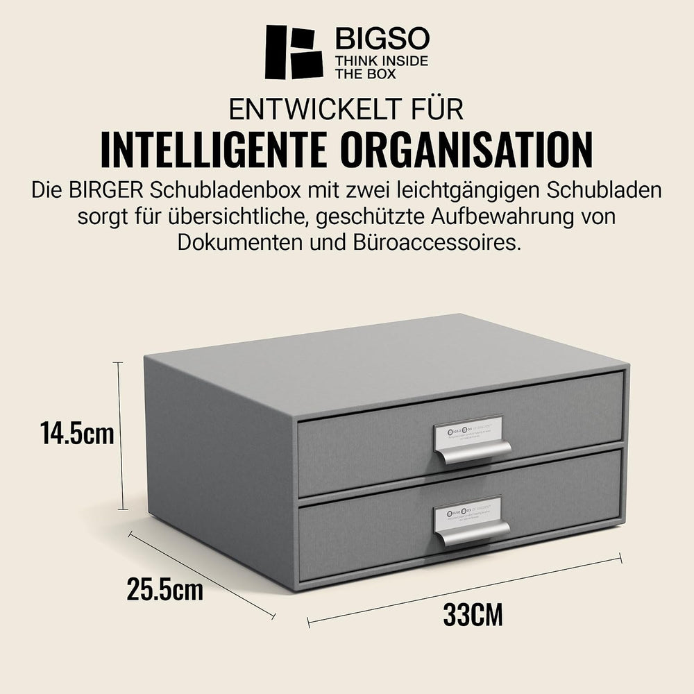 STORE.IT Bigso Box Birger 943154144 Storage Box with Drawers 33 x 25 x 14.5 c...