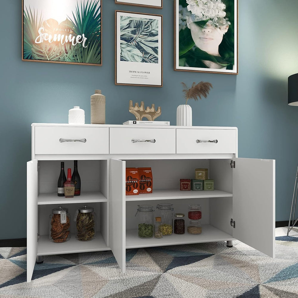 Storage Drawer File Cabinet Side Cabinet Entryway Console Side Tables with Th...