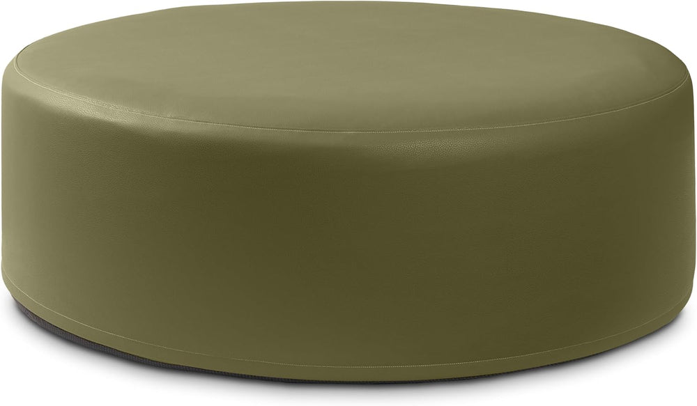 Jaxx Candler Round Couch Ottoman – Oversized Giant Coffee Table Ottoman - Ver...