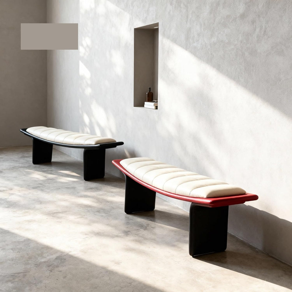 Modern Metal Living Room Shoe Changing Stool Bedroom Leather Upholstered Bed ...