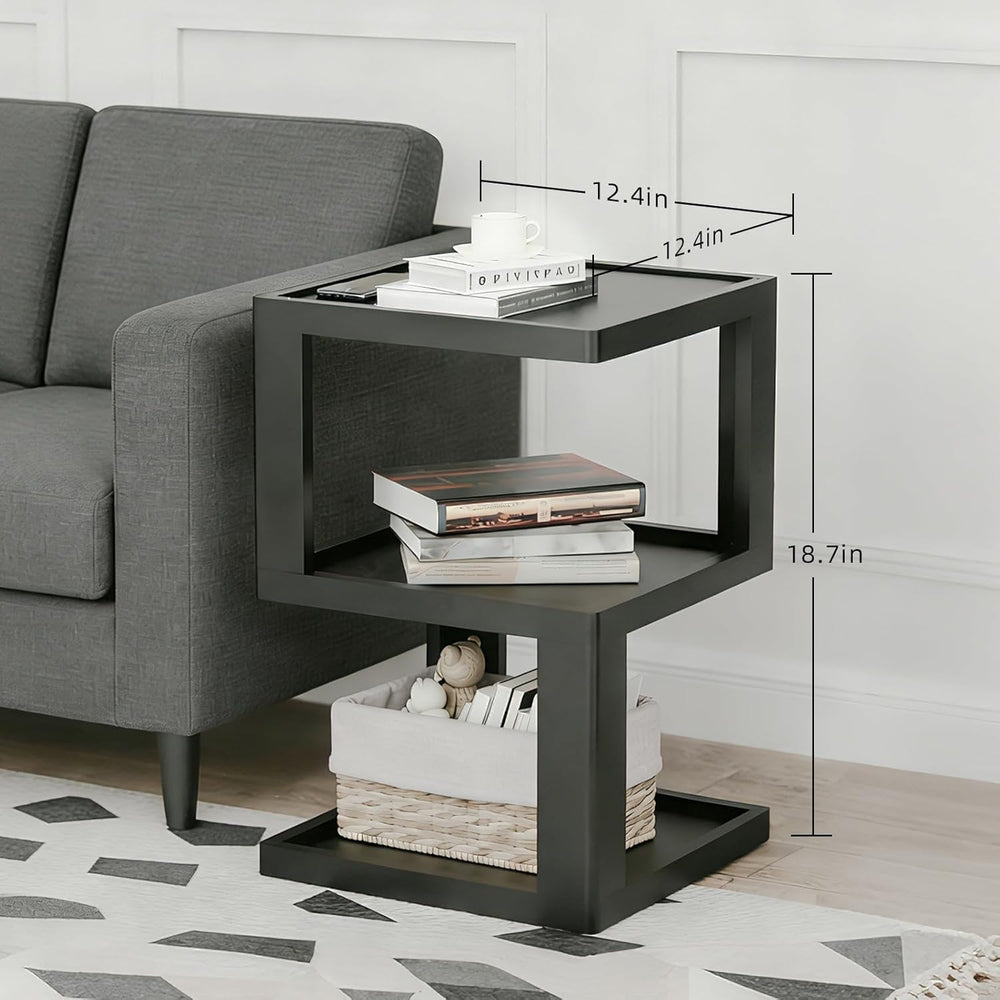 Small Side Table for Living Room, Wood Modern End Table Nightstand for Bedroo...