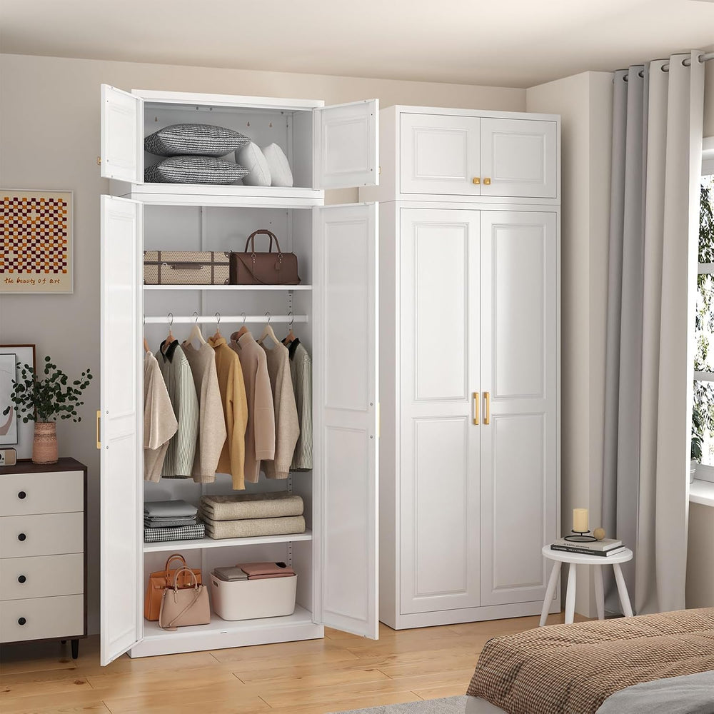 SteeLoong 15”Metal Wall Storage Cabinet,Upper Cabinet for Wardrobe