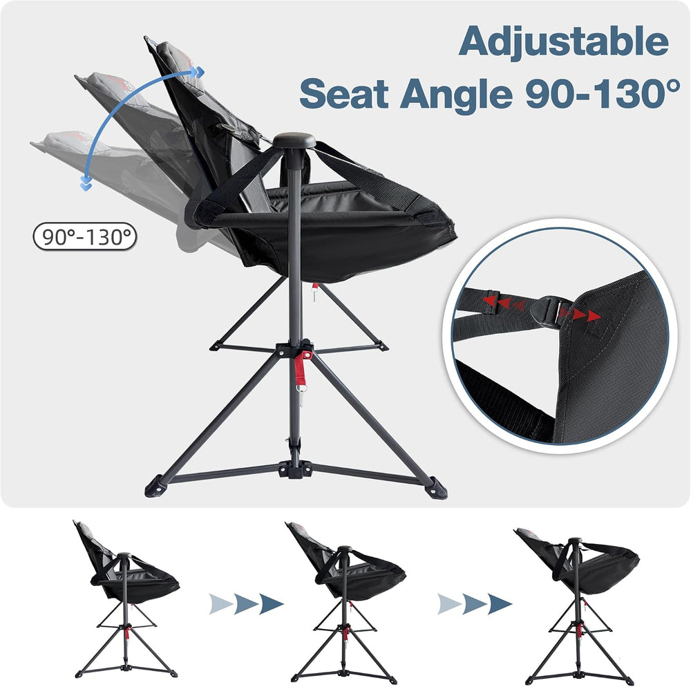 Hammock Camping Chair with Adjustable Backrest, 350LBS Heavy Duty Oversized S...